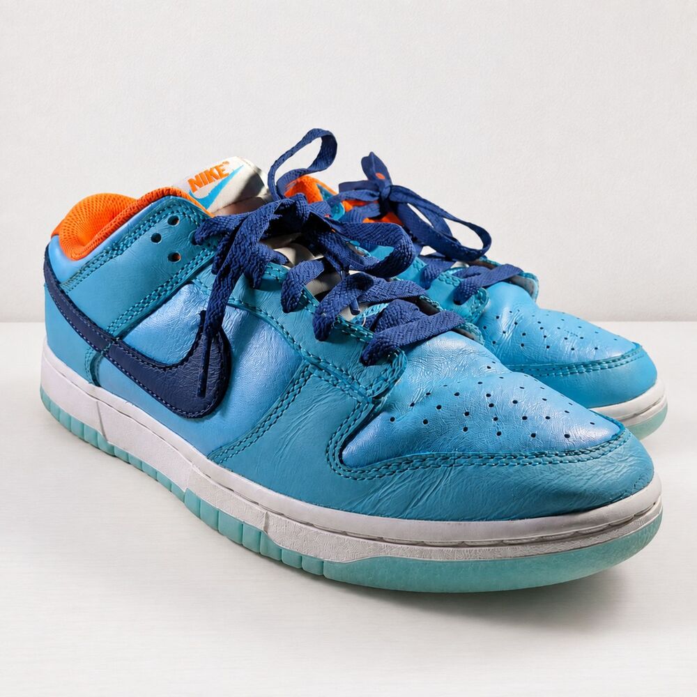 Nike Dunk Low SE Baltic Blue Total Orange Size Men’s 7 Us Wmn 8.5 | SOLE GLOWS